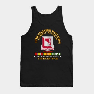 19th Engineer Battalion with Vietnam Service Ribbons Tank Top